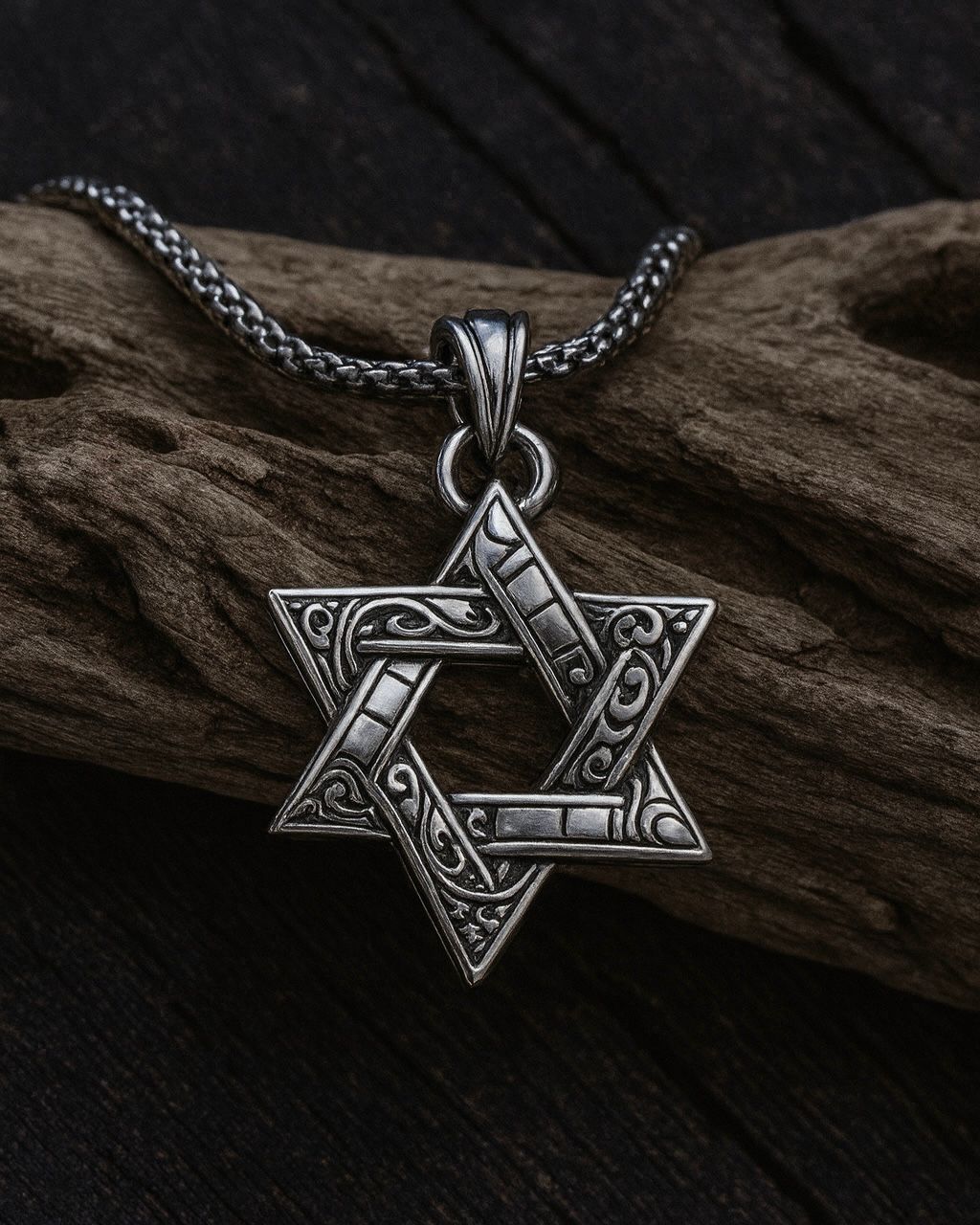 Sterling Silver Star of David Pendant