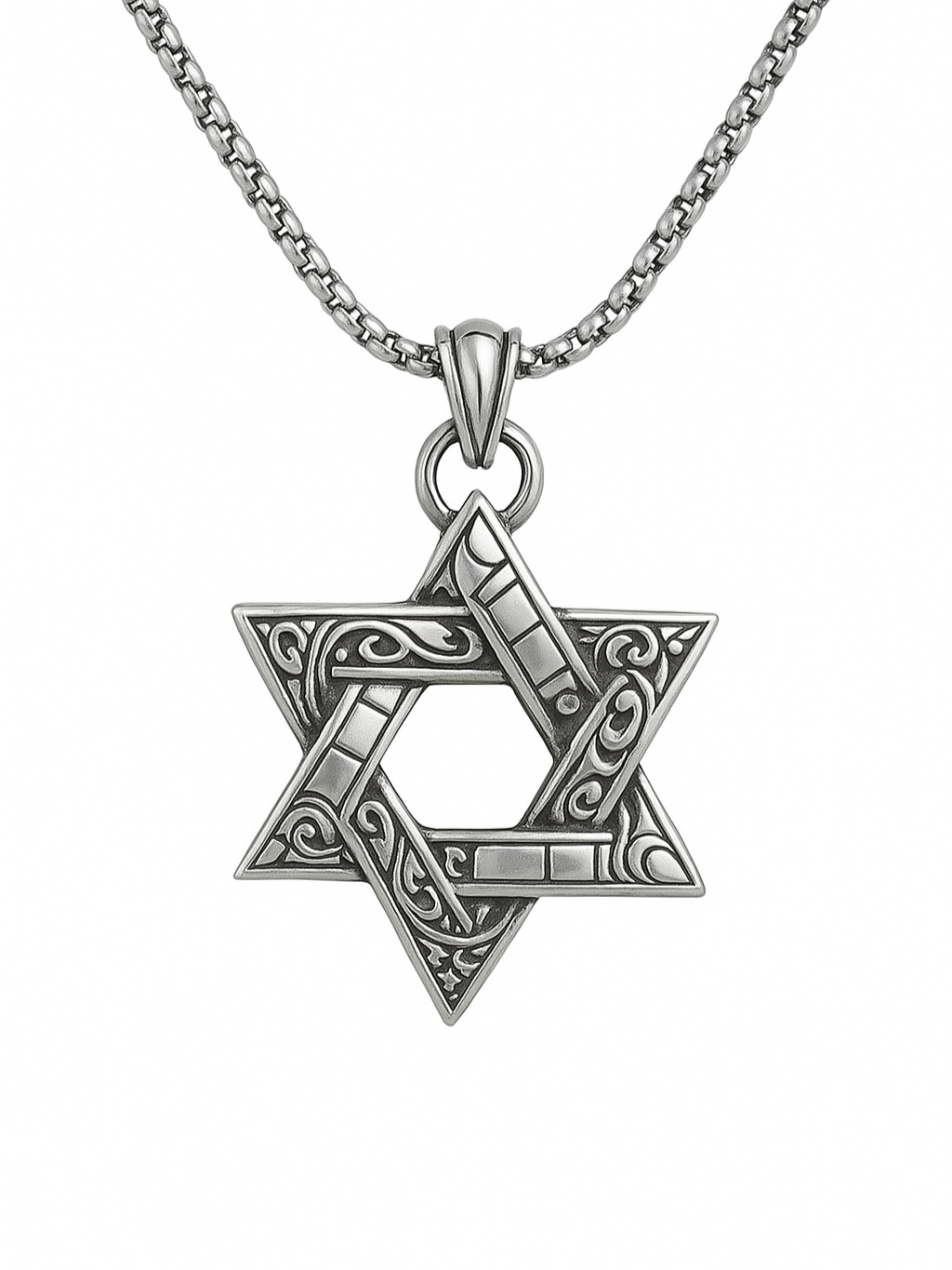 Sterling Silver Star of David Pendant