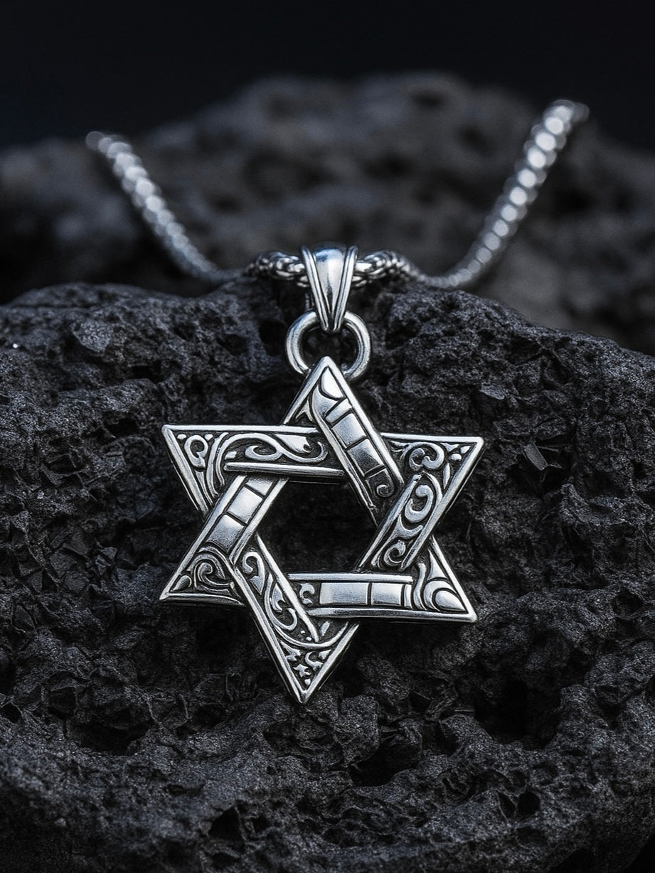 Sterling Silver Star of David Pendant