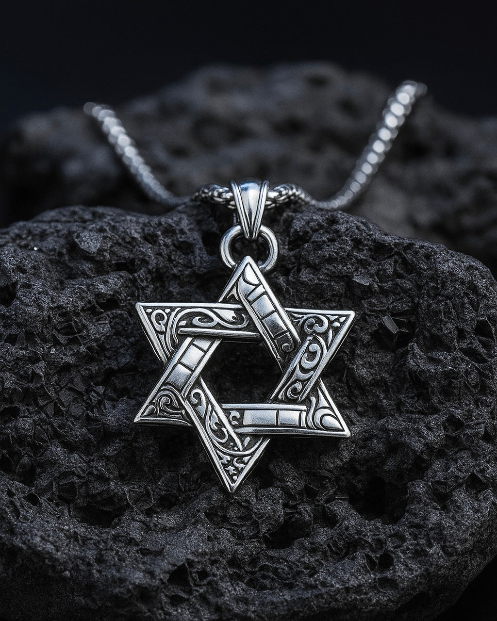Sterling Silver Star of David Pendant